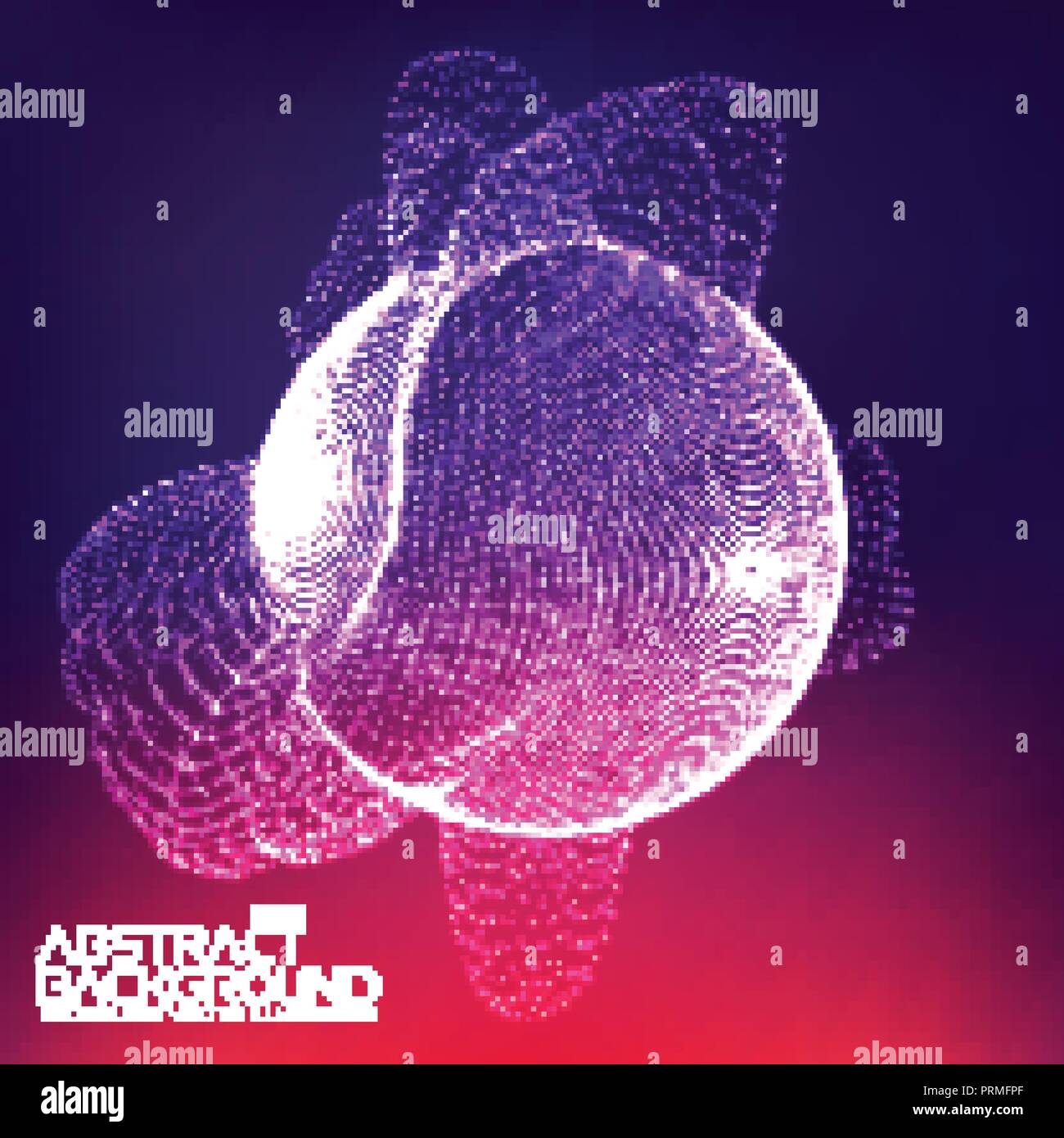 Abstract wave background with connecting dots and lines. Abstract Flow. Connection structure. Computer HUD. Layout background. Flow. Wave. Stock Vector
