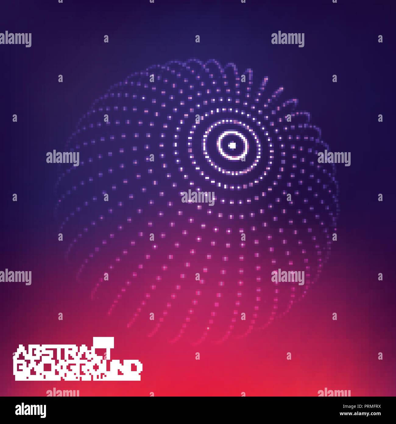 Abstract wave background with connecting dots and lines. Abstract Flow. Connection structure. Computer HUD. Layout background. Flow. Wave. Stock Vector