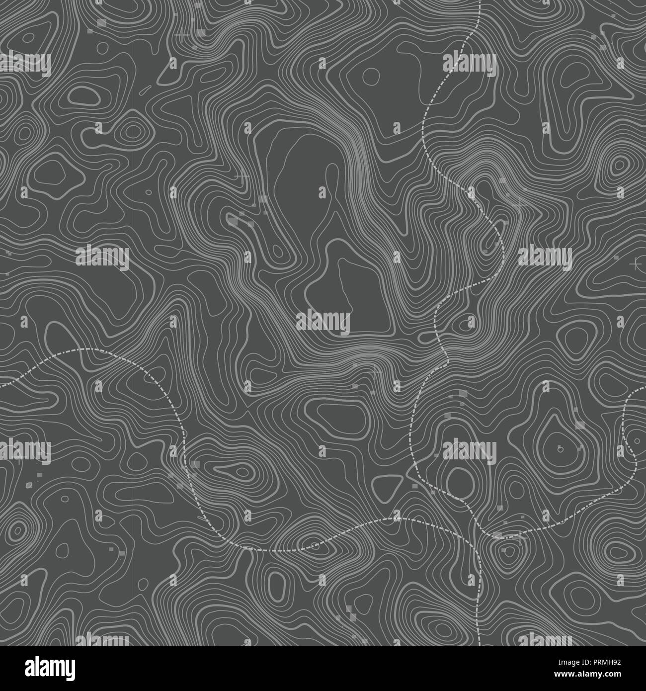 Seamless pattern. Topographic map background with space for copy ...