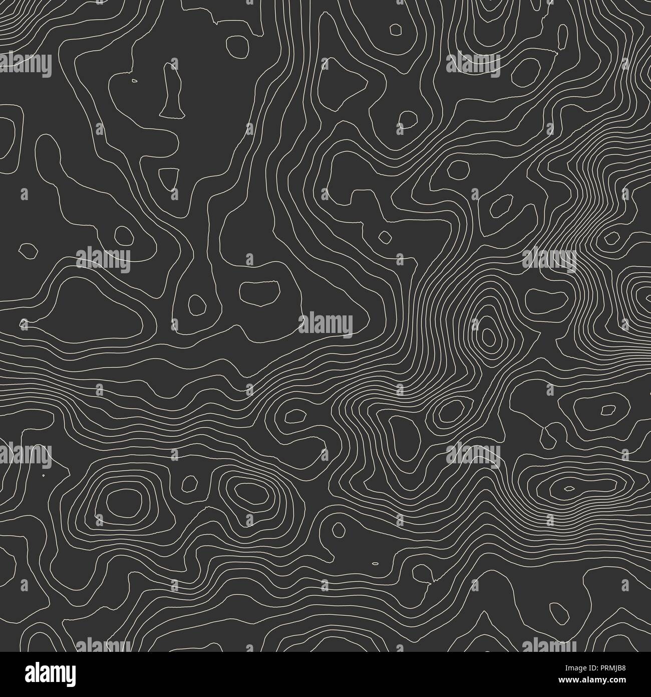 Topographic map background concept with space for your copy. Stock Vector