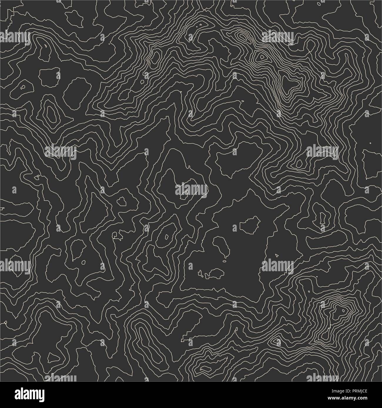 Topographic map background concept with space for your copy. Stock Vector