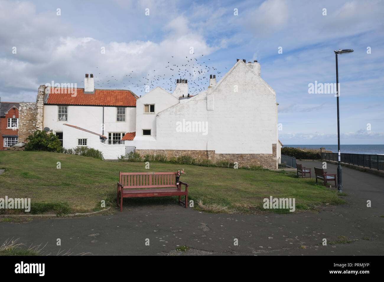 Cliff House Cullercoats North Shields, Tyne and Wear coast Stock Photo