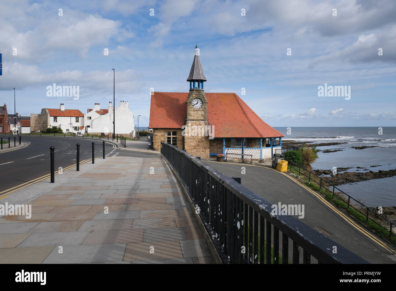 Cullercoats on the Tyne and Wear Coast Stock Photo