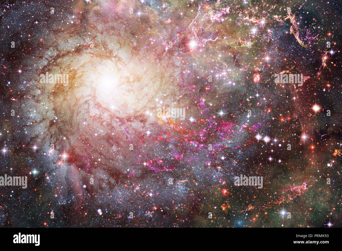 Awesome spiral galaxy in outer space. Elements of this Image Furnished ...