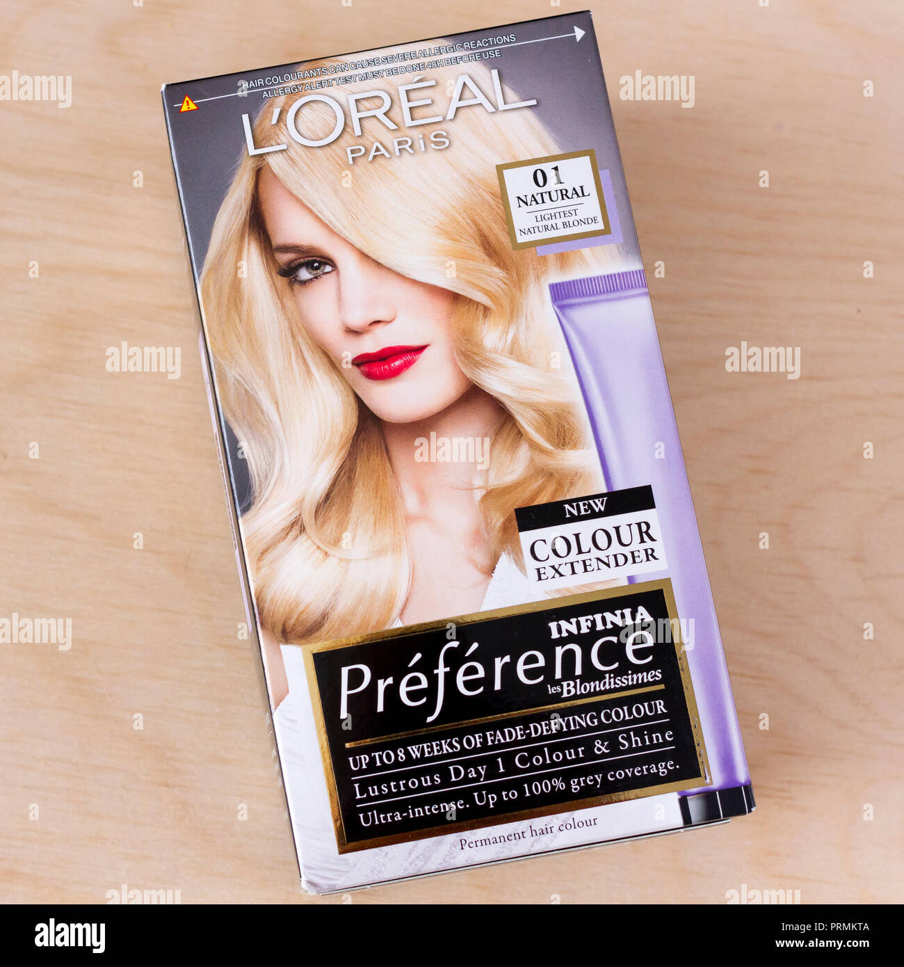 Box Of L Oreal Preference Blonde Hair Dye Stock Photo Alamy