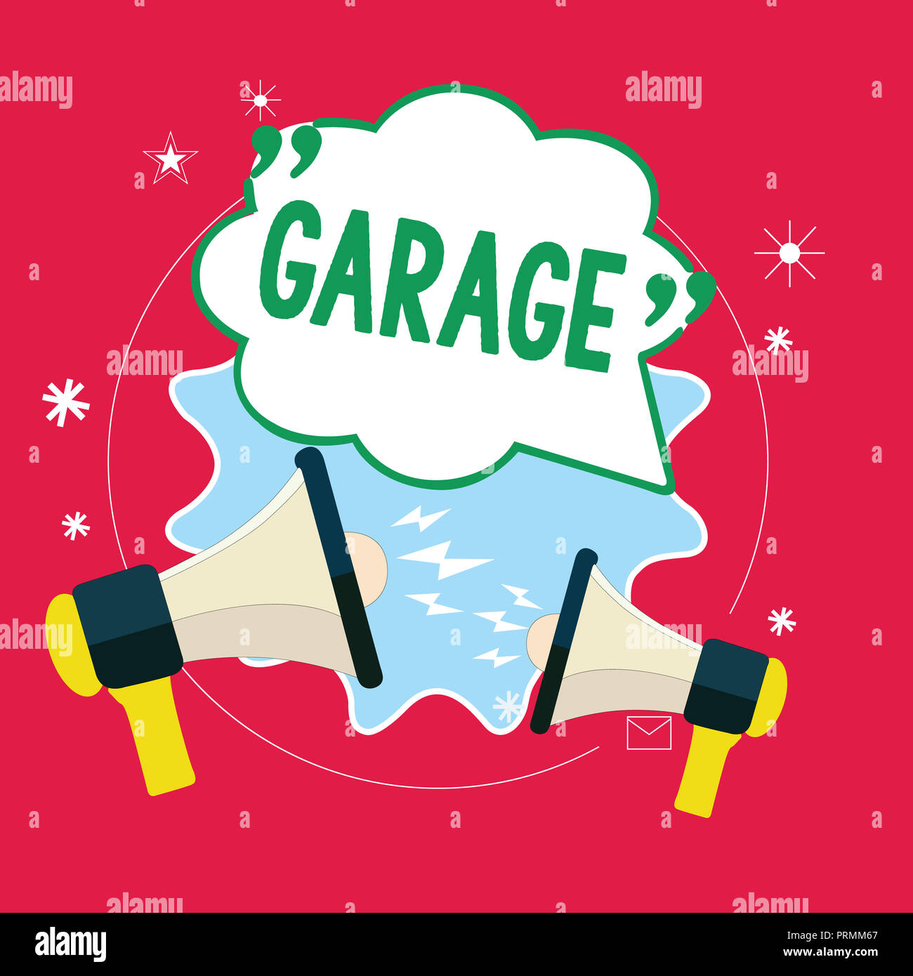 Handwriting text Garage. Concept meaning building for housing a motor
