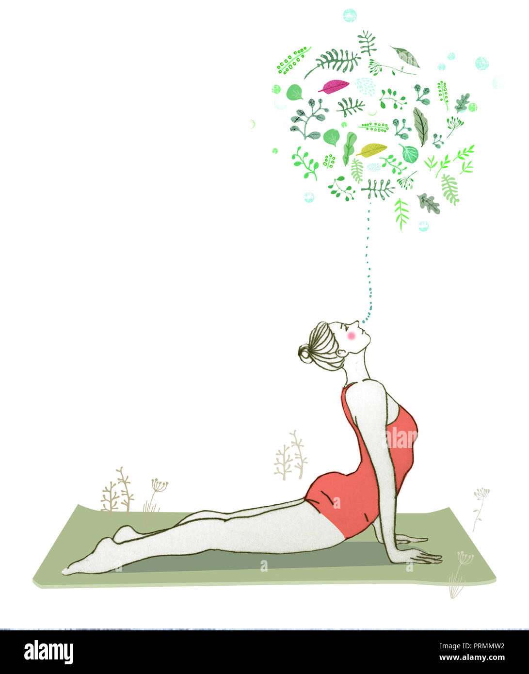 Joga Poses stock illustration. Illustration of sensuous - 4356696