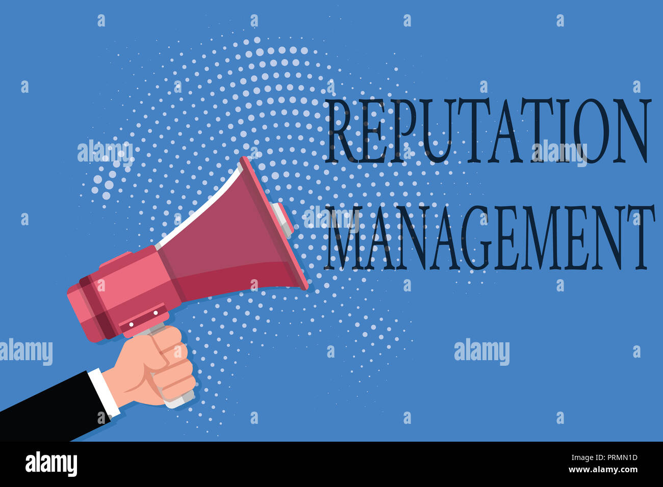 Word Reputation Make Word writing text Reputation Management. Business concept for Influence ...