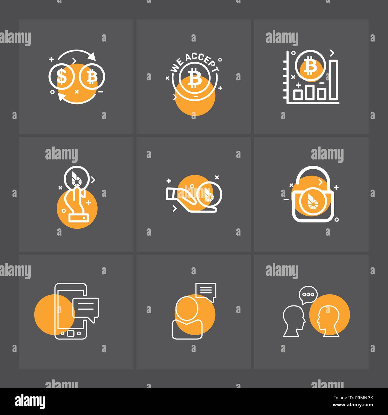 Bit Coin Crypto Currency Graph Chart Lock Unlock Mobile - 