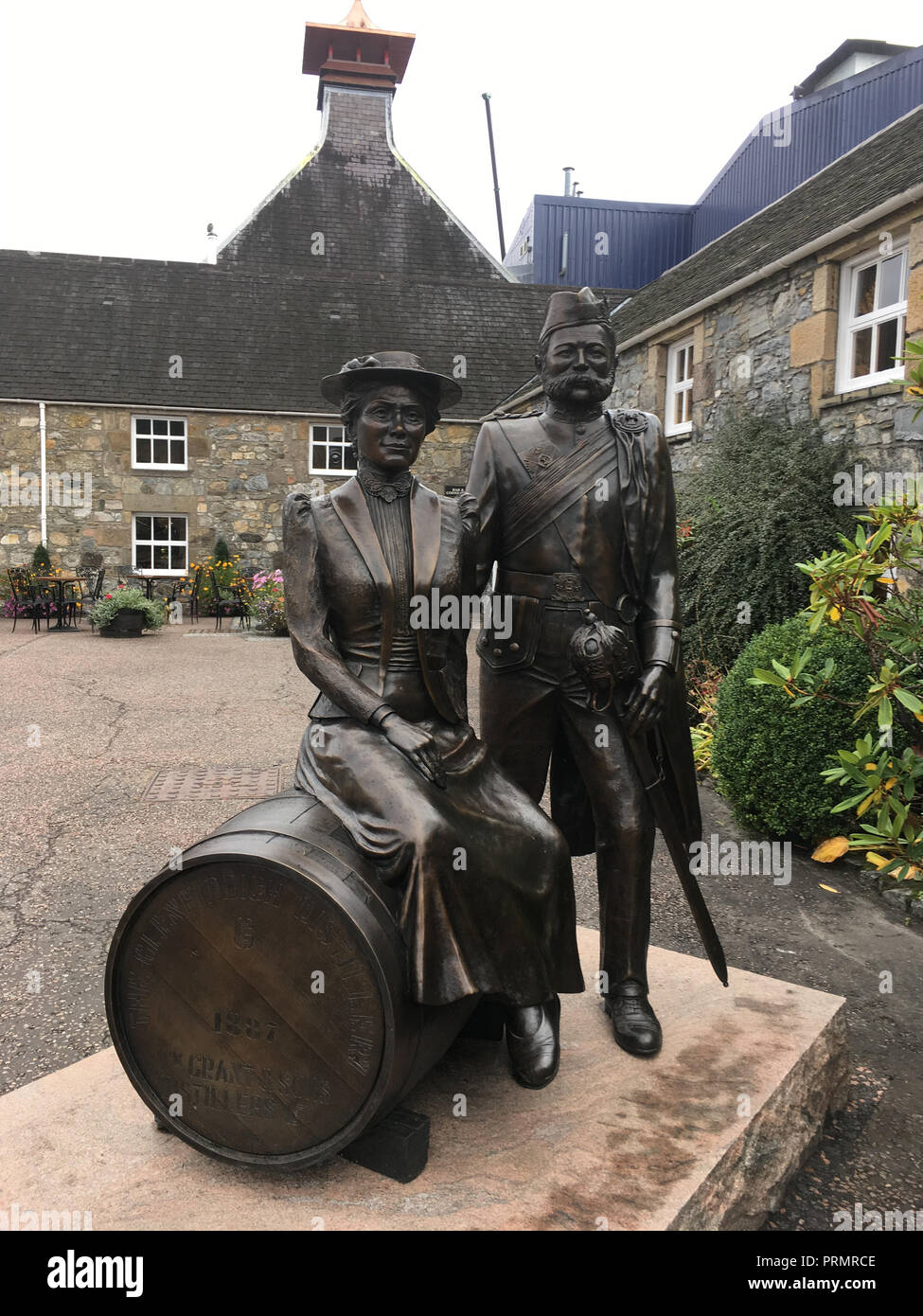 Glenfiddich whisky distillery, in Speyside, in Dufftown, Scotland, on ...