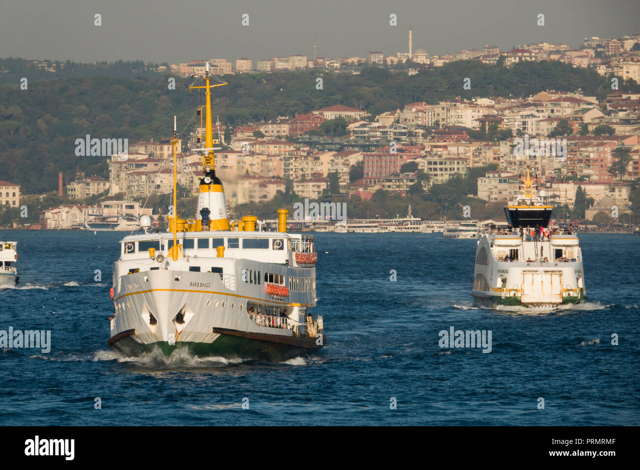 Passenger ferries on the Bosphorus in Istanbul, Turkey Stock Photo - Alamy