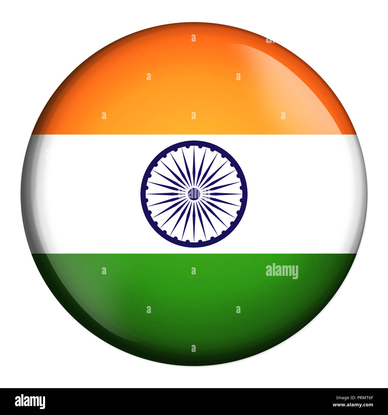 India flag circle Cut Out Stock Images & Pictures - Alamy