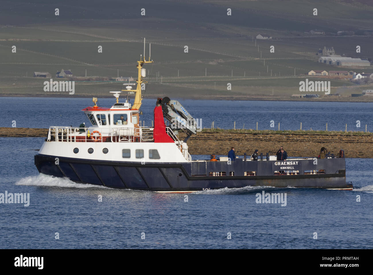 Ferry to Graemsay, Orkney Isles Stock Photo