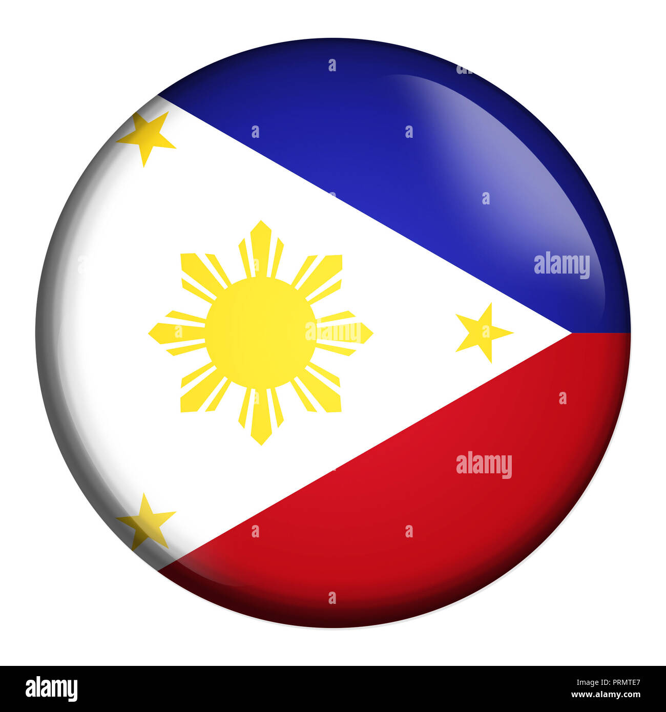 Philippines Flag Icon Round High Resolution Stock Photography And Images Alamy