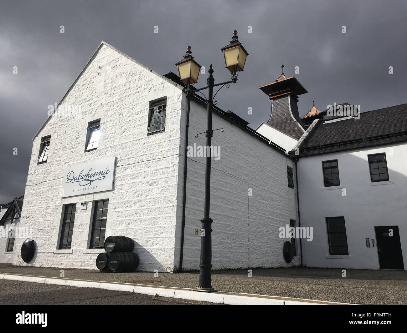 Dalwhinnie whisky distillery, in Dalwhinnie, Scotland, on 02 October 2018. Stock Photo