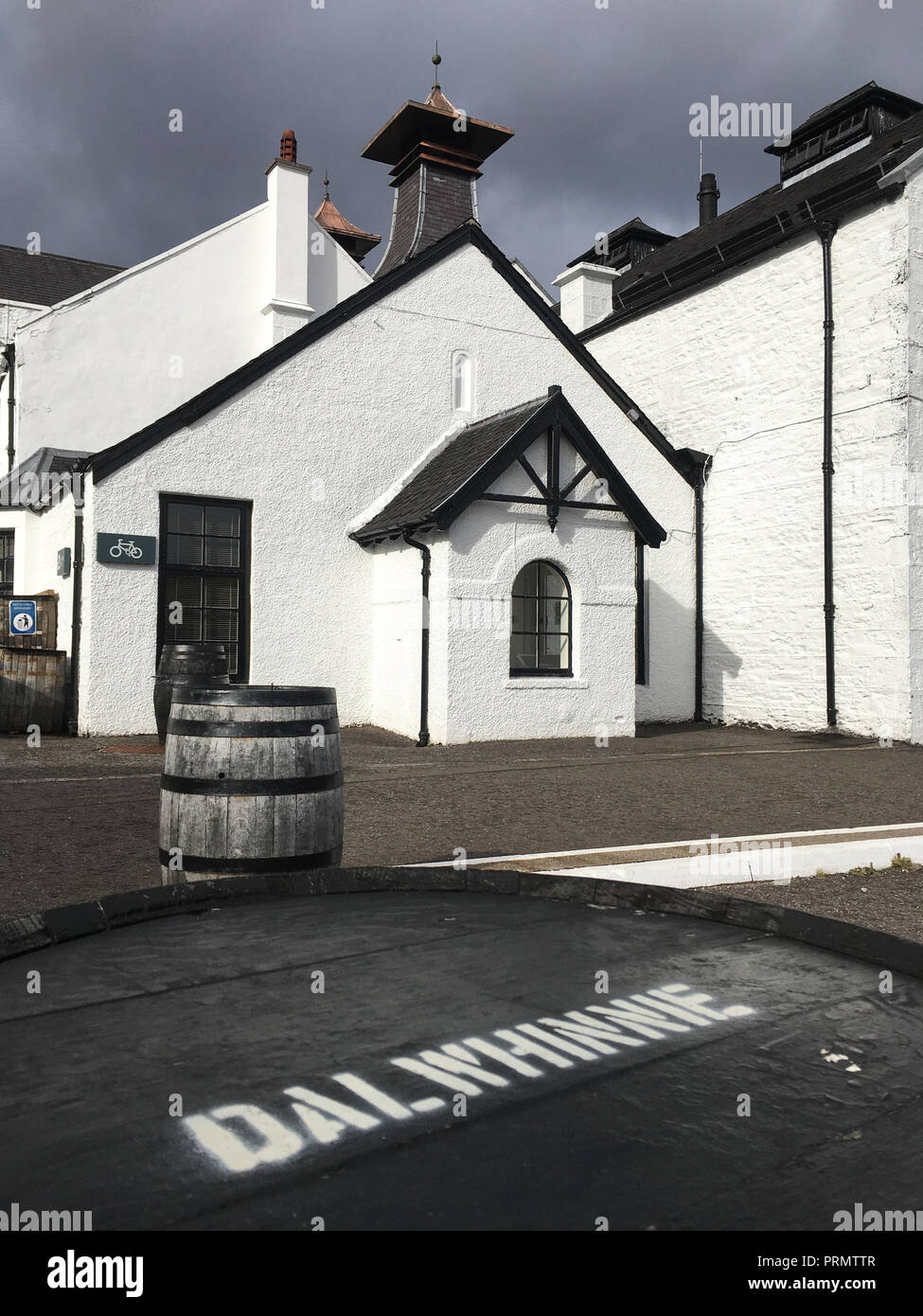 Dalwhinnie whisky distillery, in Dalwhinnie, Scotland, on 02 October 2018. Stock Photo
