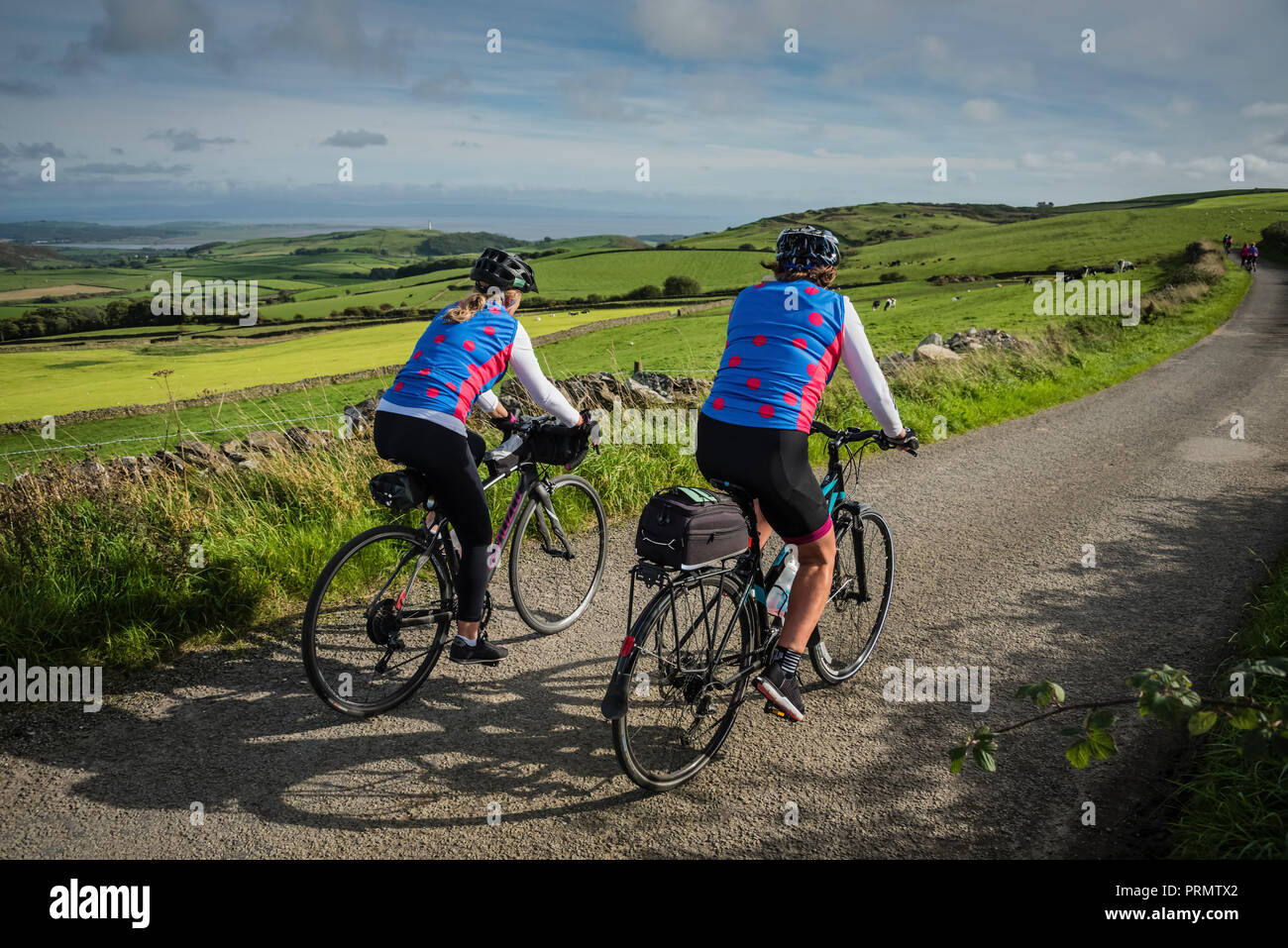 Women taking part in the Ladies of the Lake cycling sportive based in