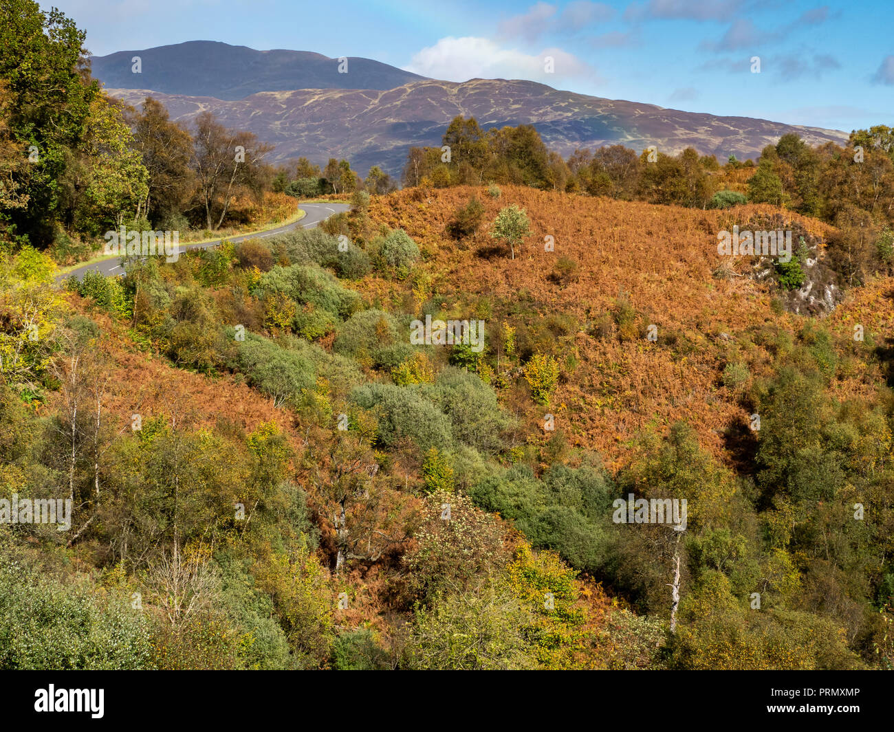 The Dukes Pass, a high level route through the Trossachs in the