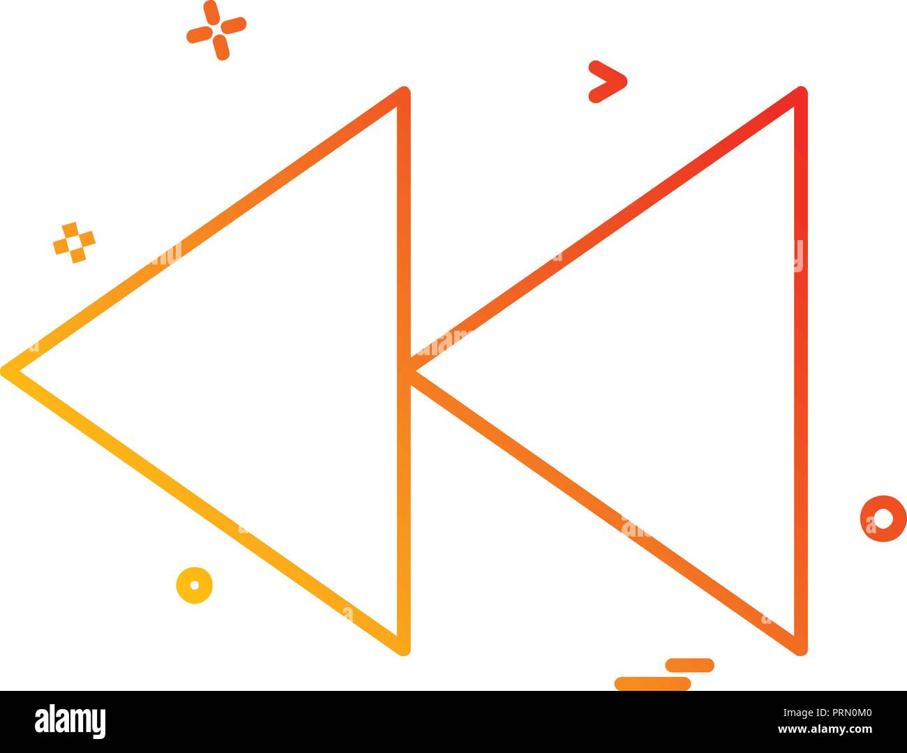 Left arrow icon design vector Stock Vector Image & Art - Alamy