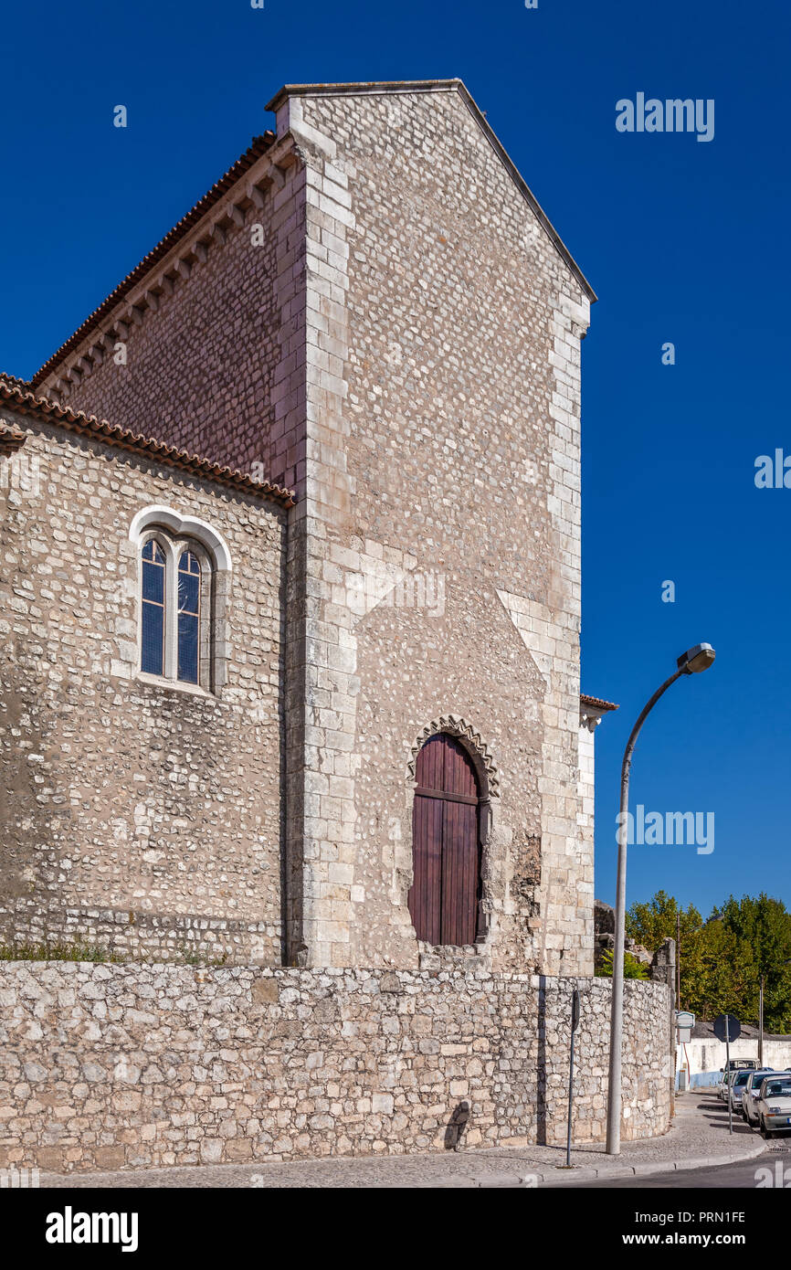 Santarem, Portugal. Convento de Sao Francisco Convent. 13th century Mendicant Gothic Architecture. Franciscan Religious Order. Stock Photo
