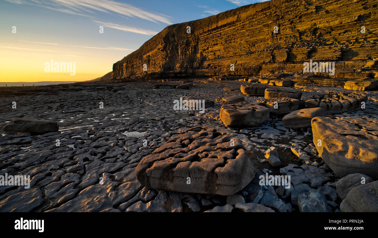 Dunraven Bay, Southerndown, in the Vale of Glamorgan, South Wales (9) Stock Photo