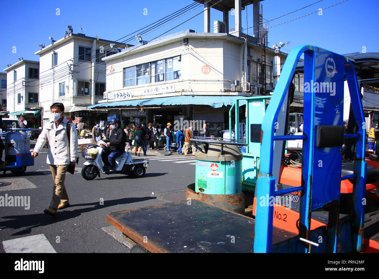 Tsukiji fish market in Tokyo, Japan Stock Photo - Alamy