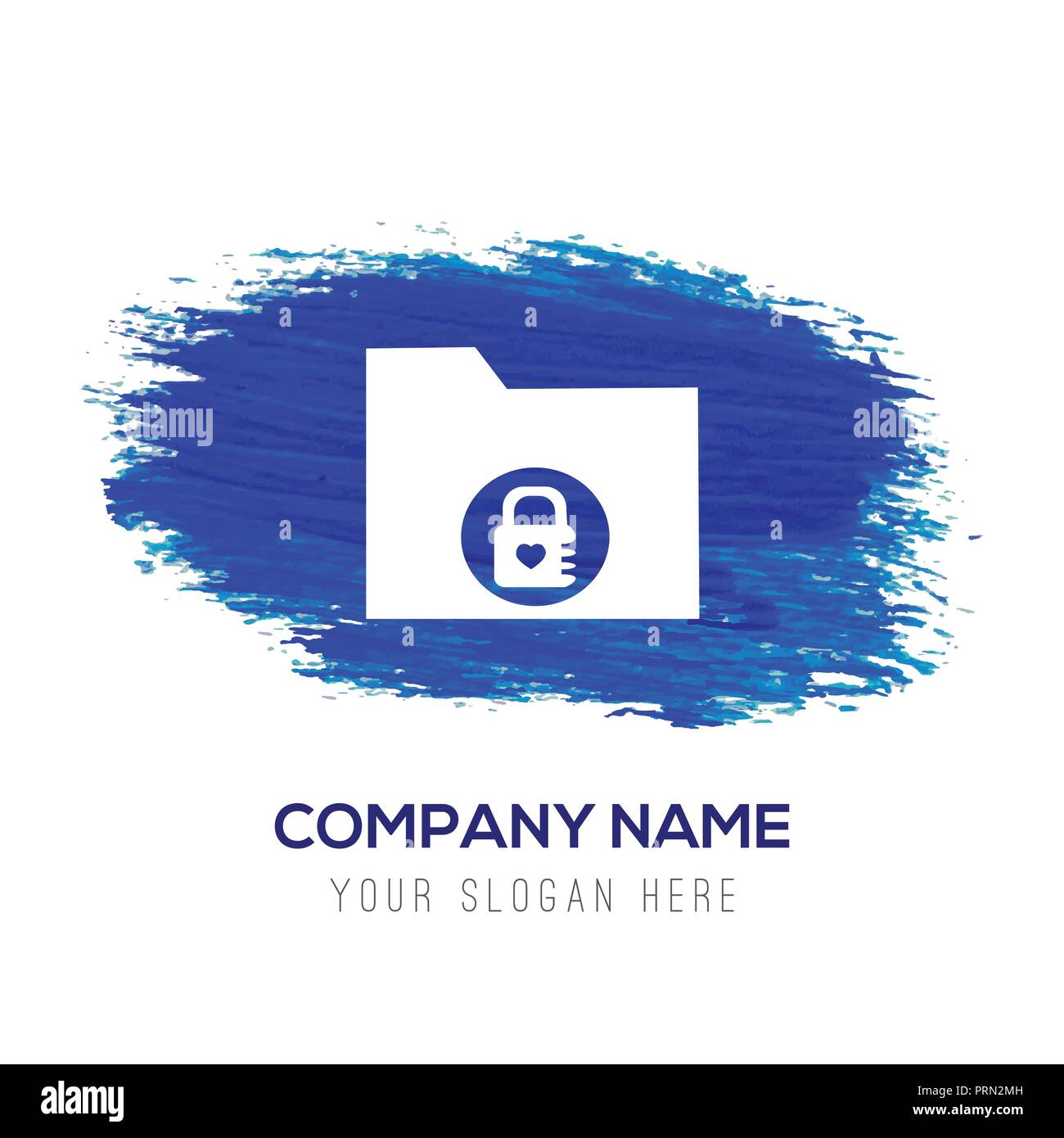 Computer Folder Icon - Blue watercolor background Stock Vector Image ...