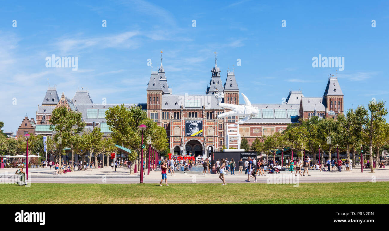 Amsterdam Rijksmuseum Amsterdam 19th-century building housing Dutch painting masterpieces and a vast European art collection Holland Netherlands Stock Photo