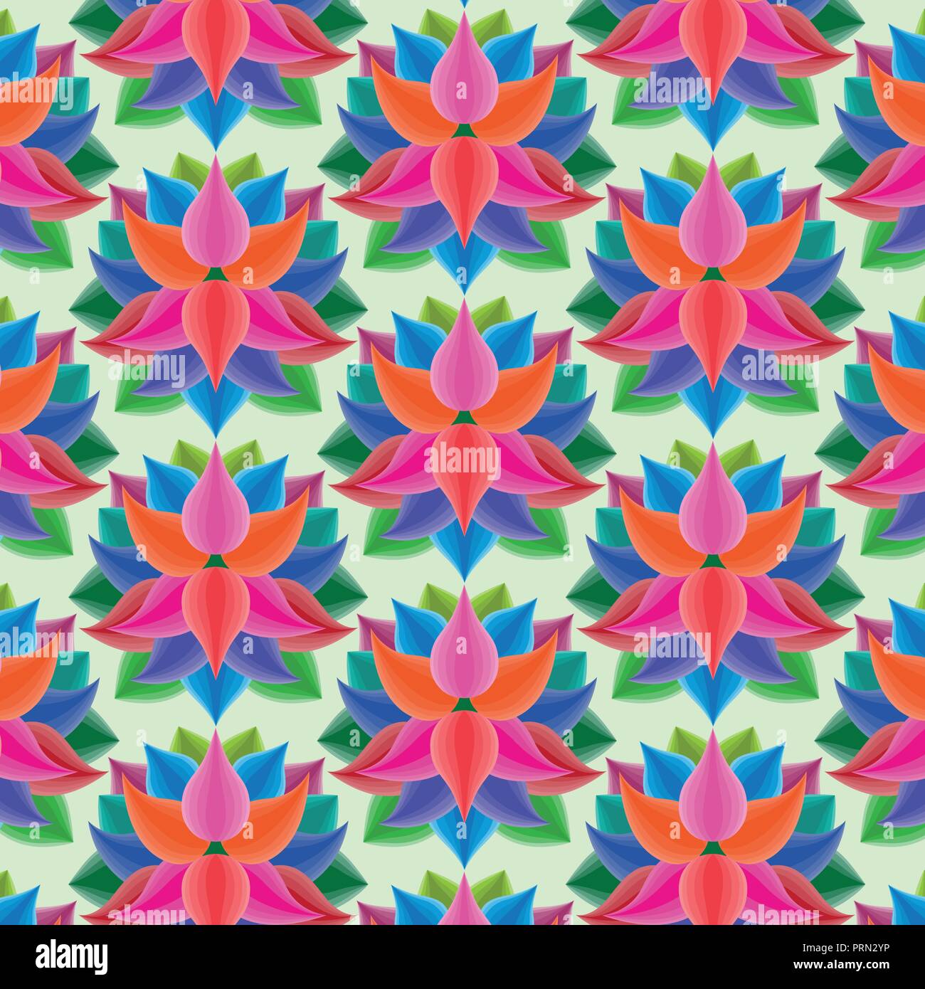 Abstract seamless pattern with flowers. Floral wallpaper with cute ...
