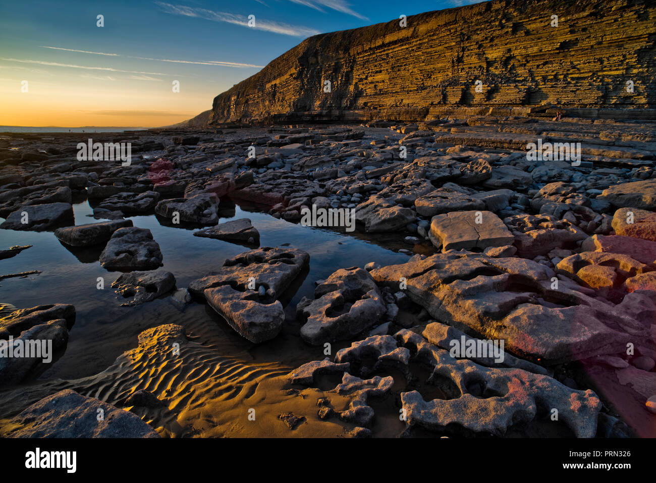 Dunraven Bay, Southerndown, in the Vale of Glamorgan, South Wales (10) Stock Photo