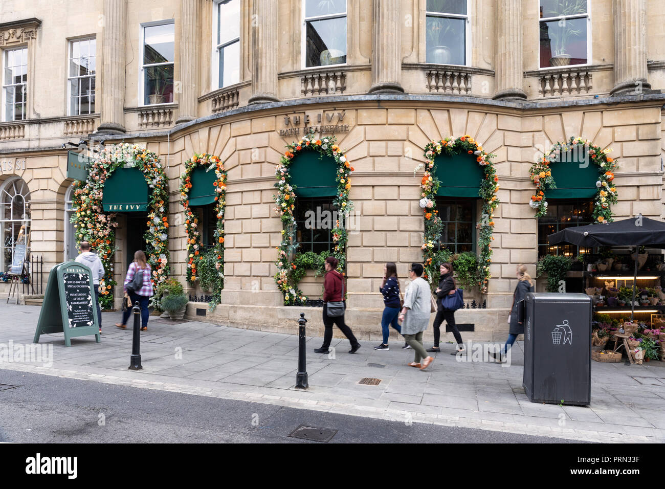 The Ivy Bath Brasserie, Milsom Street, Bath, England Stock Photo Alamy