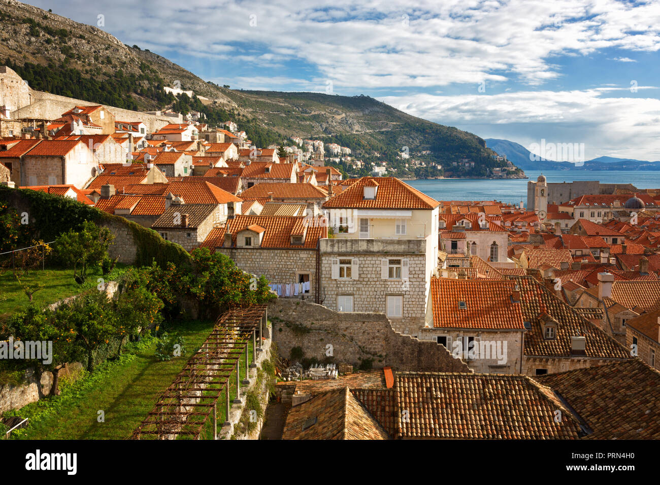 View of the old town, Dubrovnik, Croatia Stock Photo