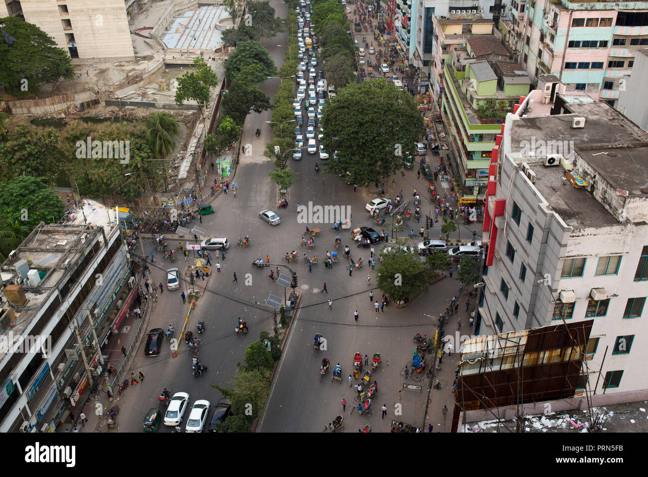DHAKA, BANGLADESH - OCTOBER 03 : A general view of the Bangladeshi capital city Dhaka in Dhaka , Bangladesh on October 03, 2018. Dhaka is the main hub of economic activity in the country Bangladesh, generating a fifth of national GDP and nearly half of all formal jobs. Credit: zakir hossain chowdhury zakir/Alamy Live News Stock Photo