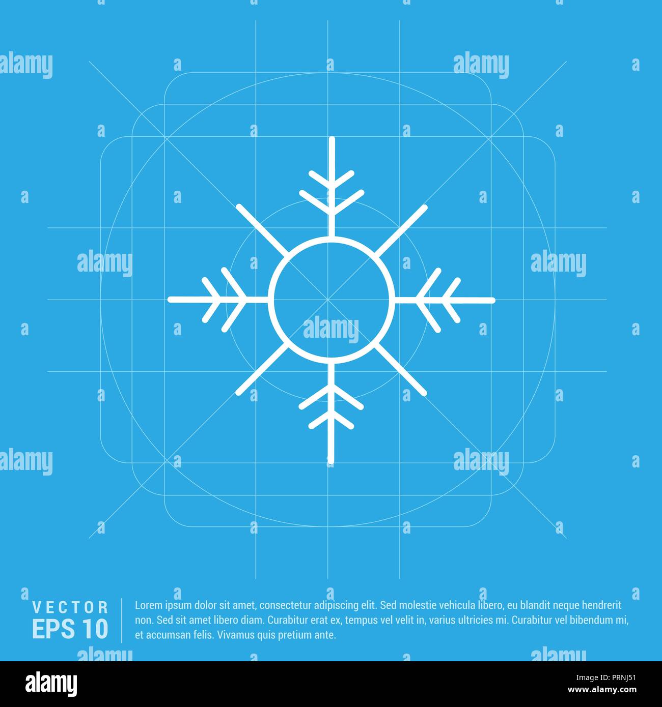 Snow Flake Icon Stock Vector Image & Art - Alamy