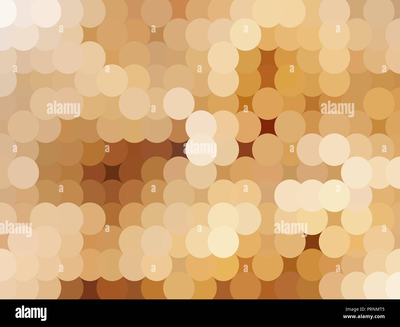 The Abstract golden background from circles. Vector Stock Vector