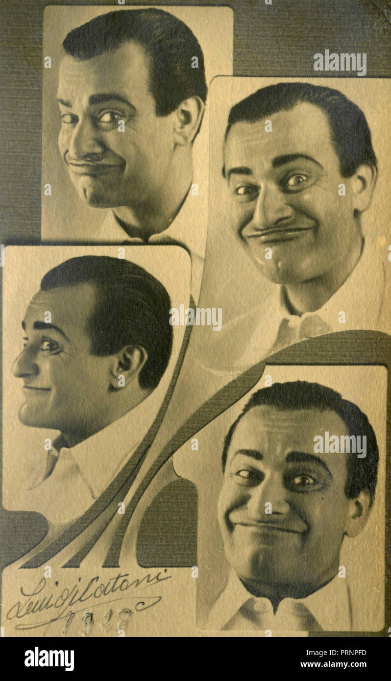 Italian comedian Luigi Catoni, 1920s Stock Photo Alamy