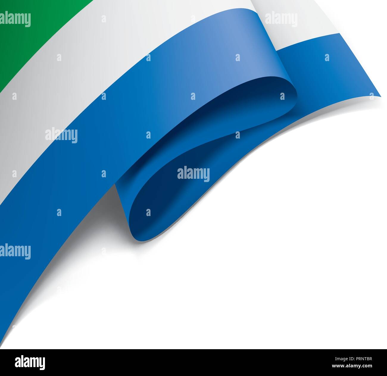 Sierra Leone flag, vector illustration on a white background Stock ...