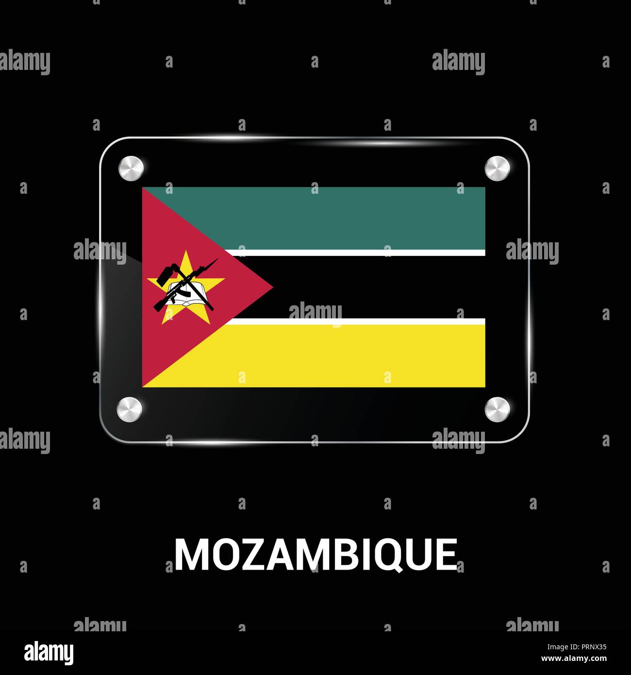 Mozambique flag design vector Stock Vector Image & Art Alamy