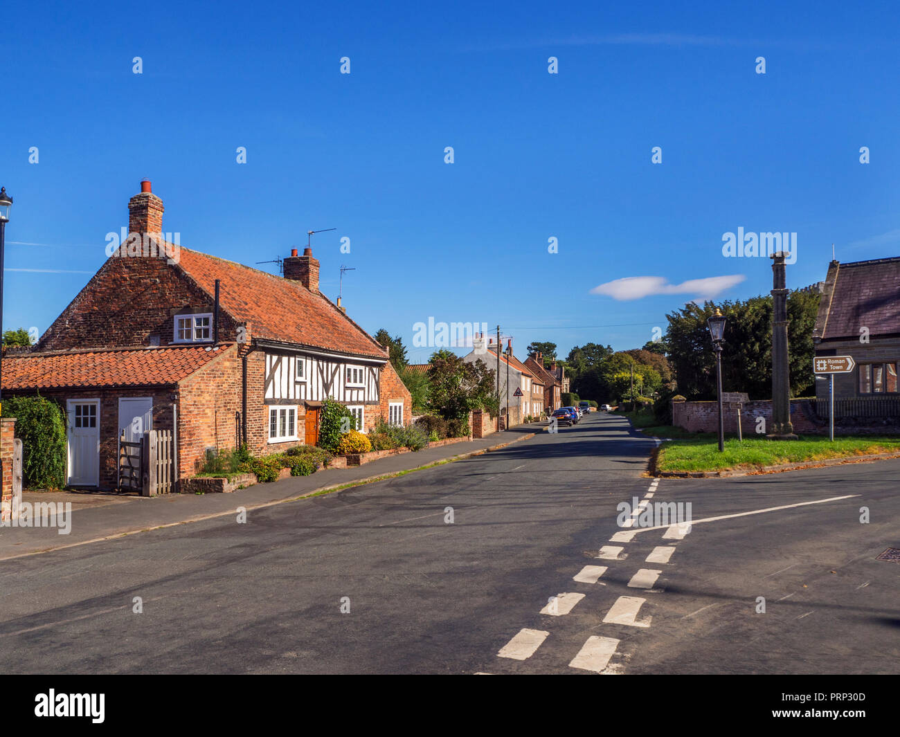 The village of Aldborough near Boroughbridge North Yorkshire England Stock Photo