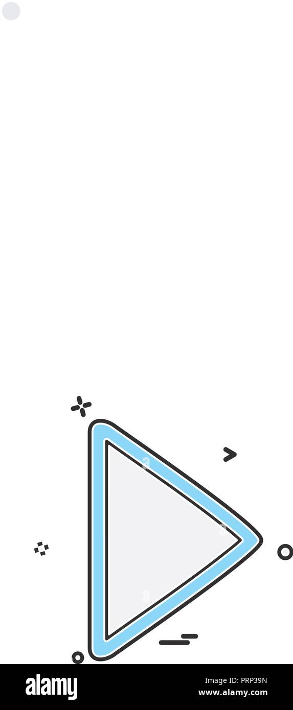 Play button icon design vector Stock Vector Image & Art - Alamy