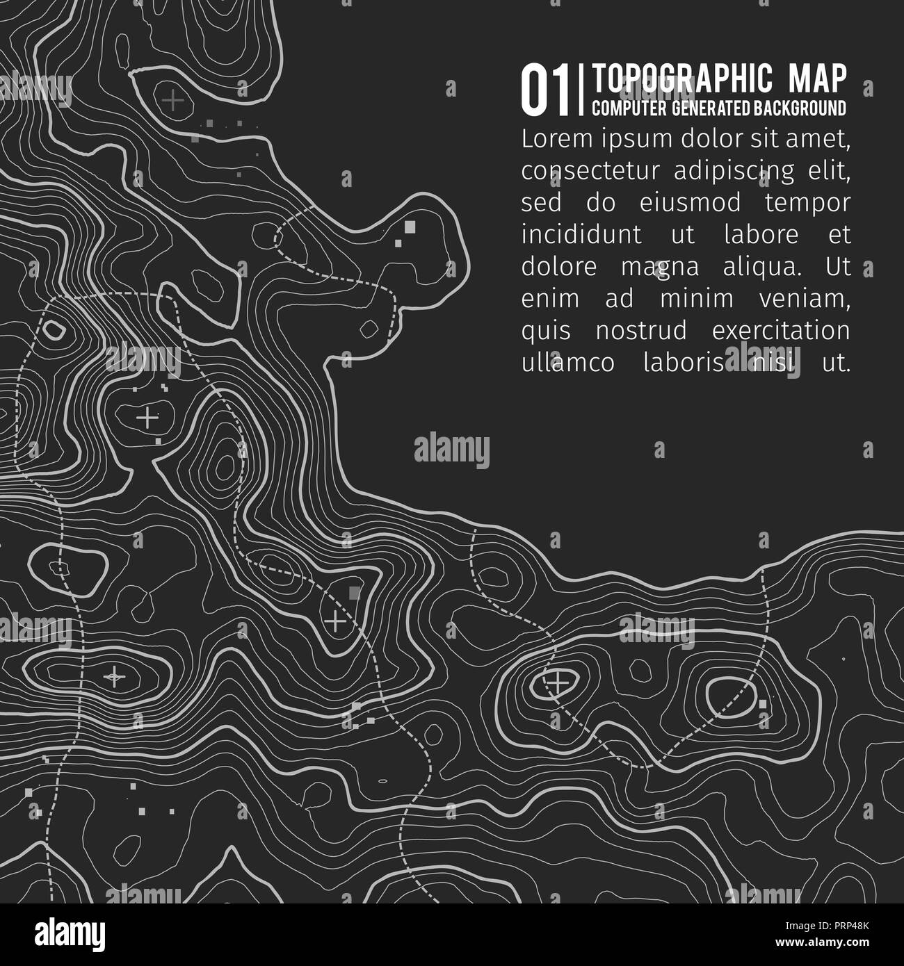 Typo Map Background Topographic map background with space for copy . Line topography map ...