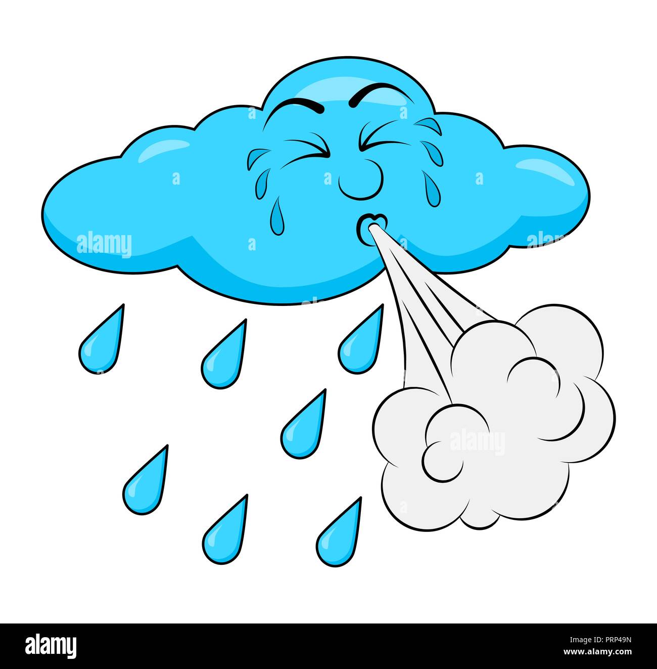 blowing cloud cartoon design isolated on white background Stock Vector Image & Art Alamy