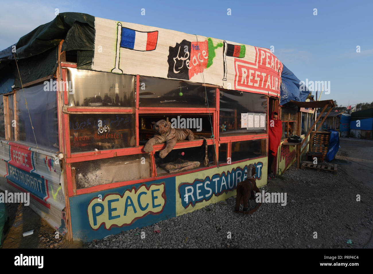 Makeshift Camp Of Calais Stock Photos Makeshift Camp Of Calais