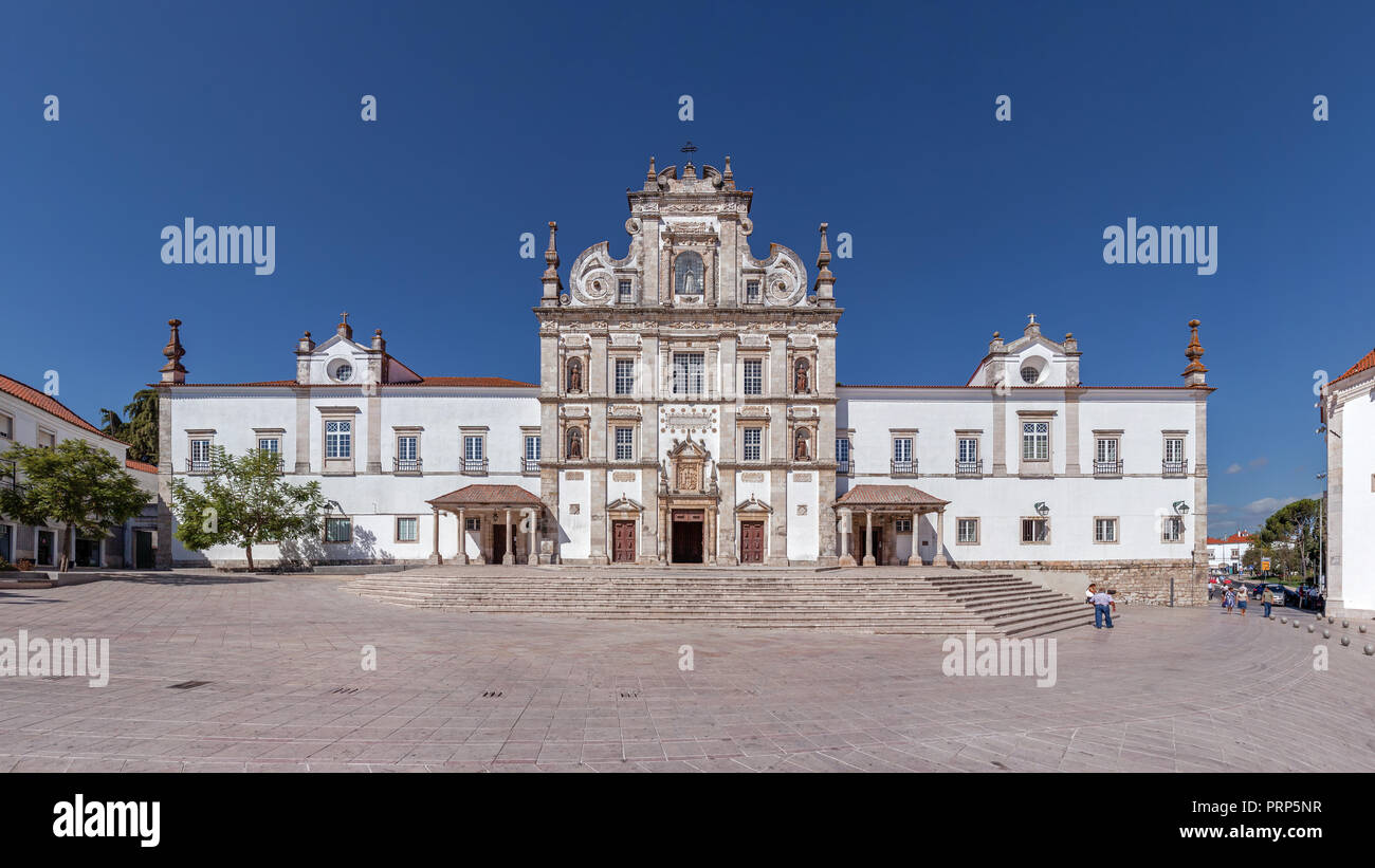 Santarem, Portugal. Santarem See Cathedral or Se Catedral de Santarem aka Nossa Senhora da Conceicao Church. Built in the 17th century Mannerist style Stock Photo