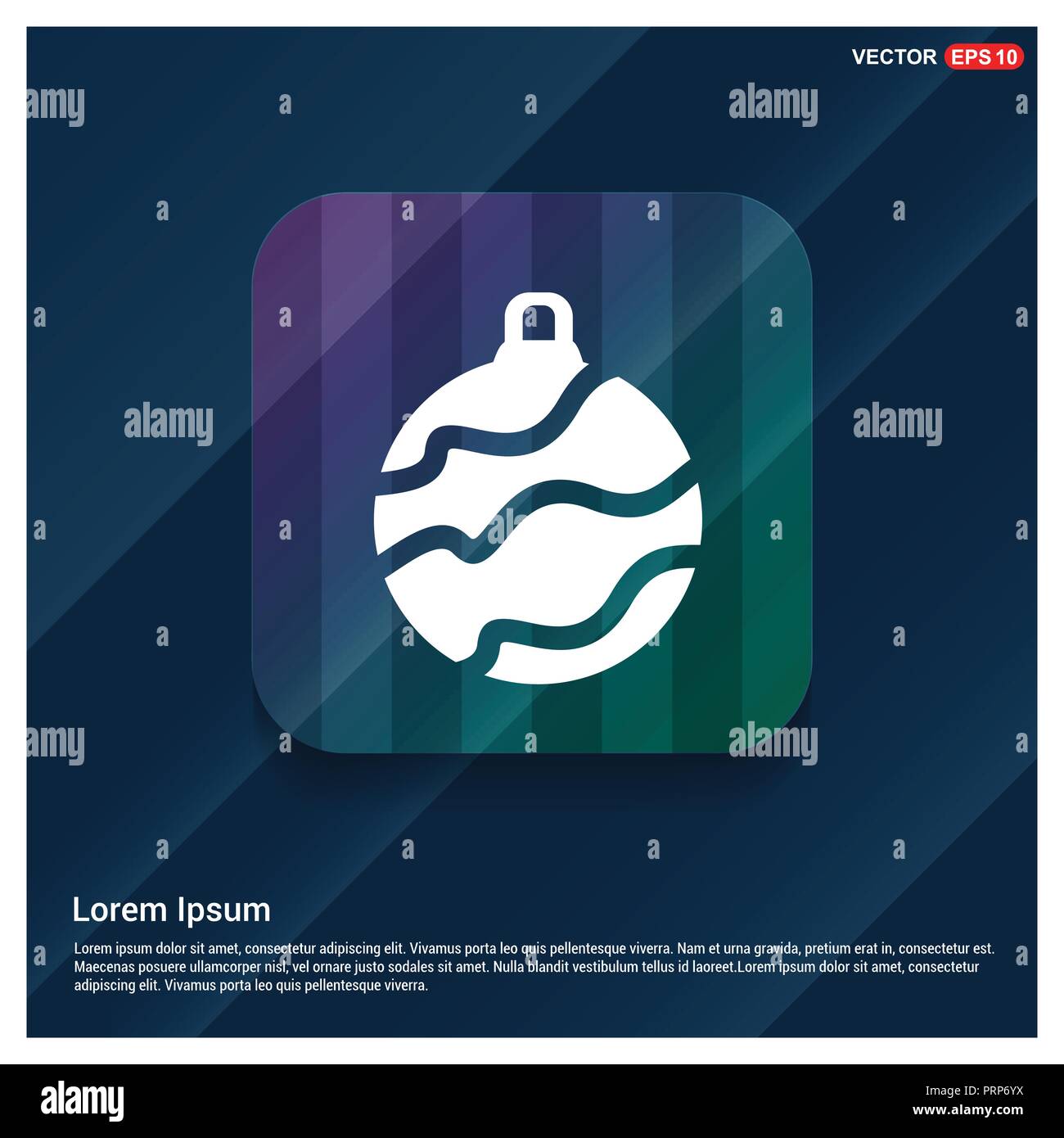 Christmas Ball Icon Stock Vector Image & Art - Alamy