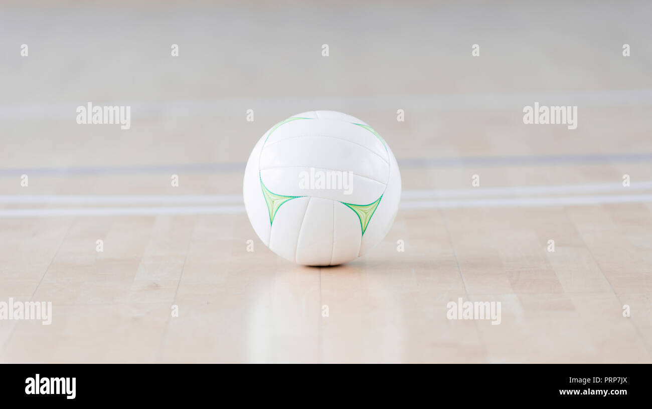white ball at futsal court. Team sport Stock Photo Alamy