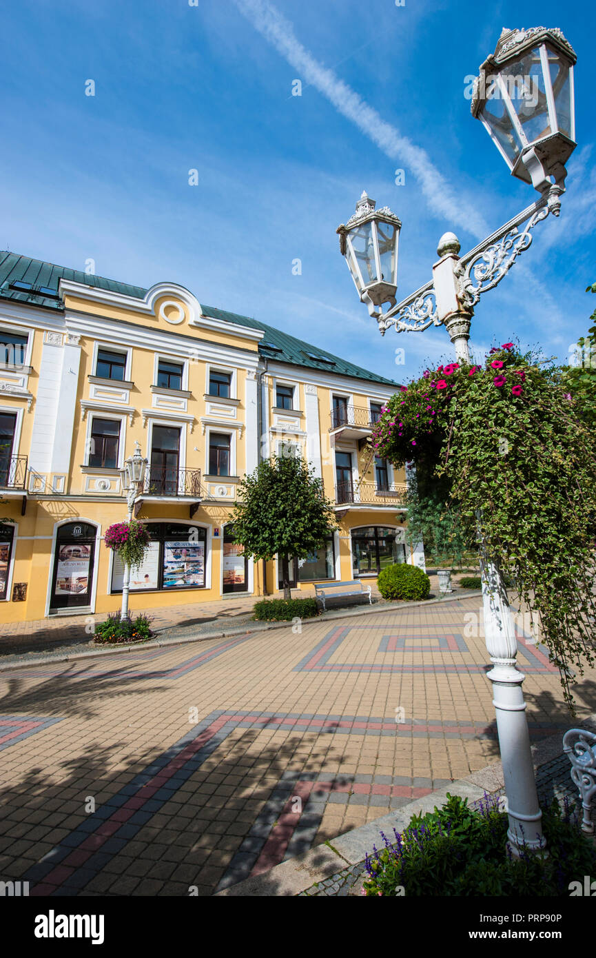 Spa town in western Czechia, Frantiskovy Lazne. Bohemia, Stock Photo