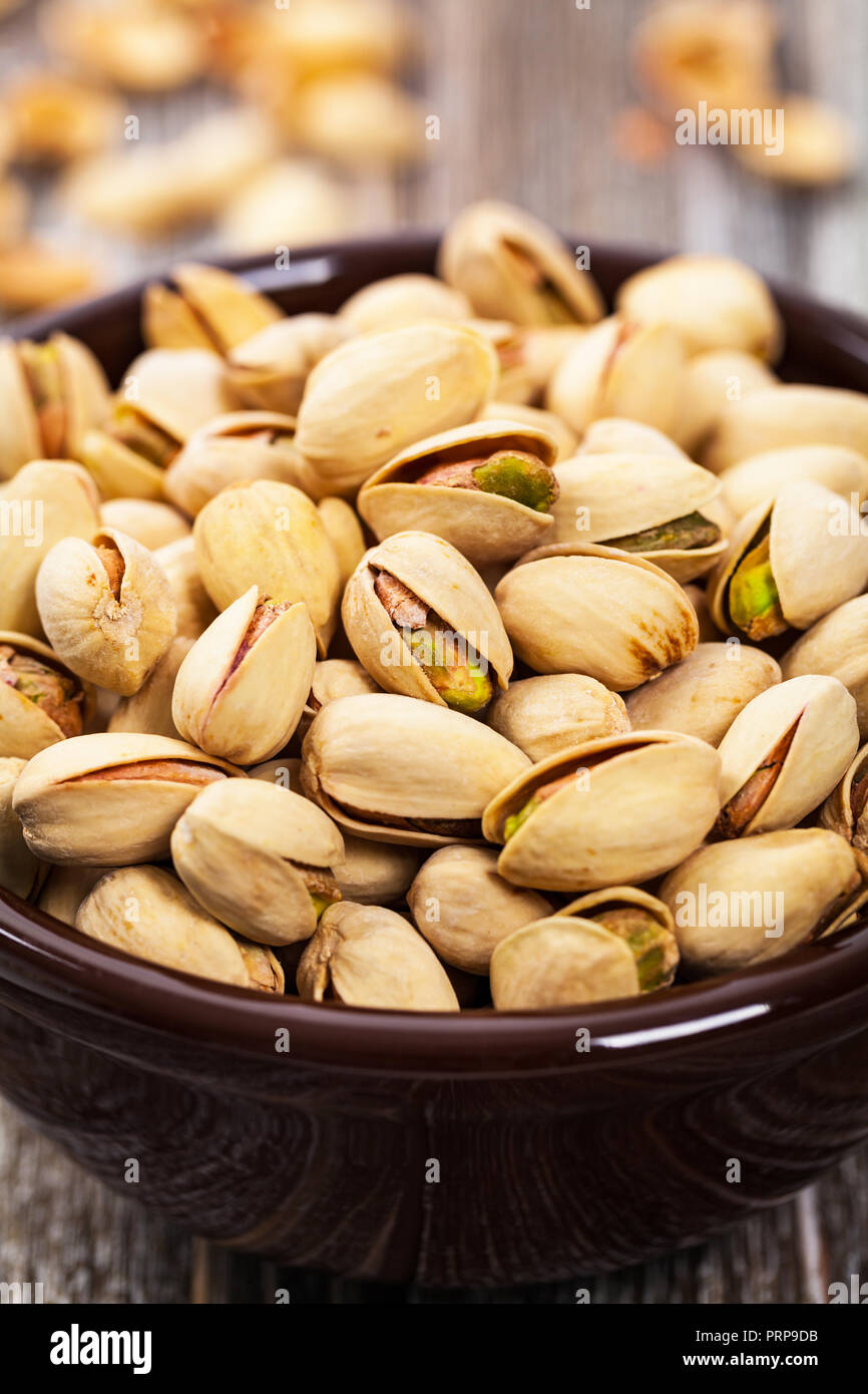 Sea Salt Roasted Pistachios Background Stock Photo Alamy