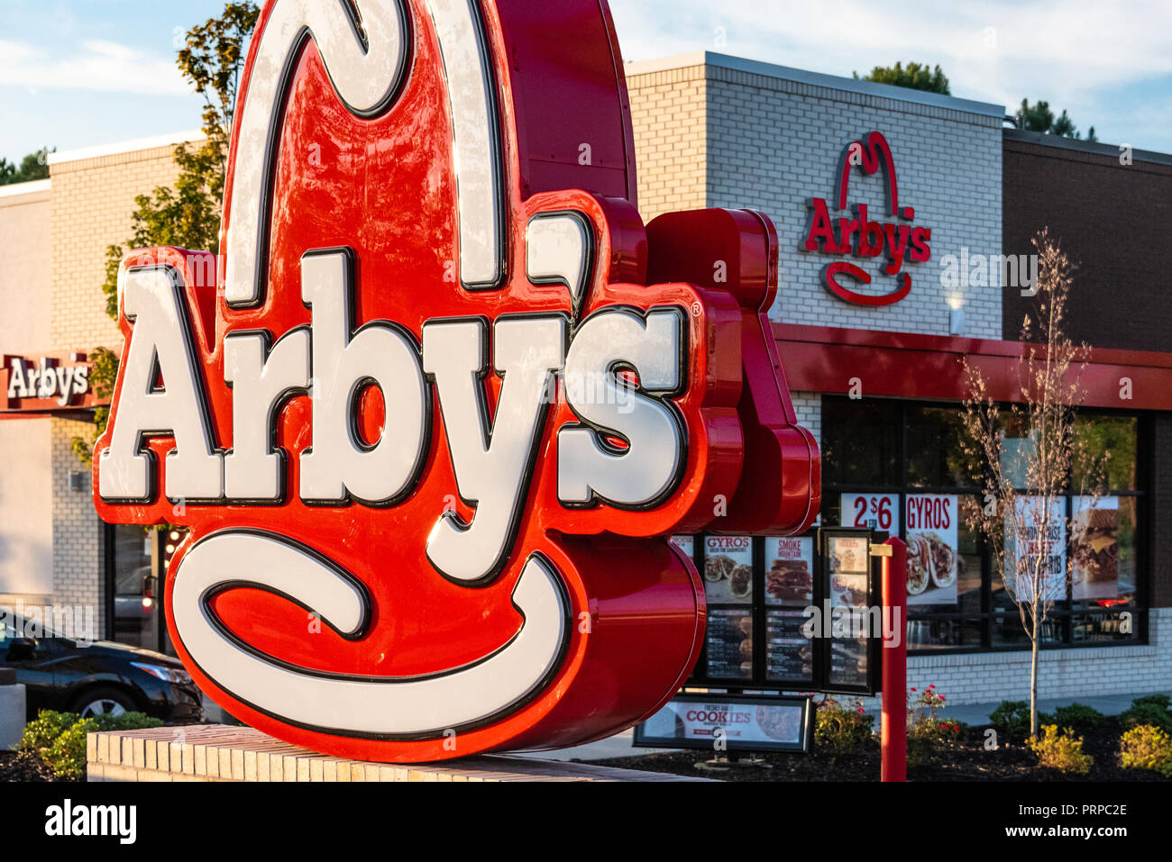 Arby's restaurant in Metro Atlanta, Georgia. (USA) Stock Photo