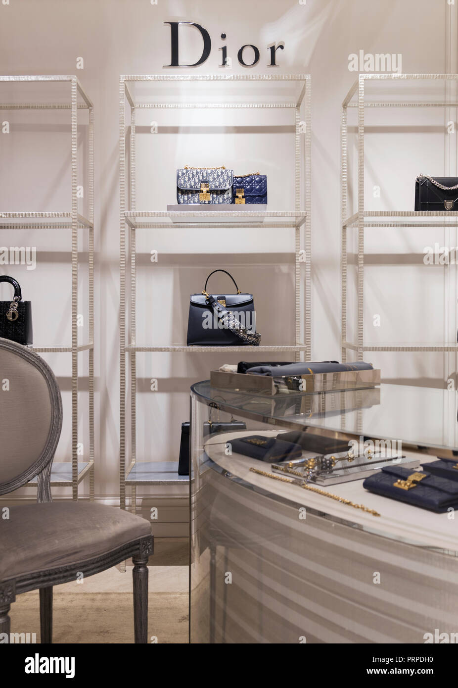 Christian Dior store in a luxury fashion mall Stock Photo Alamy